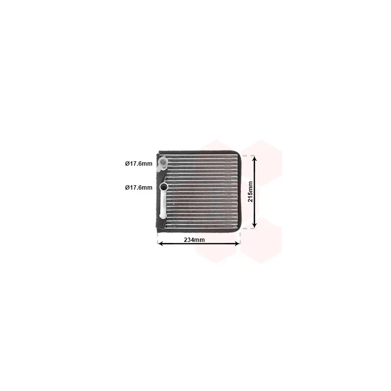 Évaporateur climatisation VAN WEZEL 1800V089