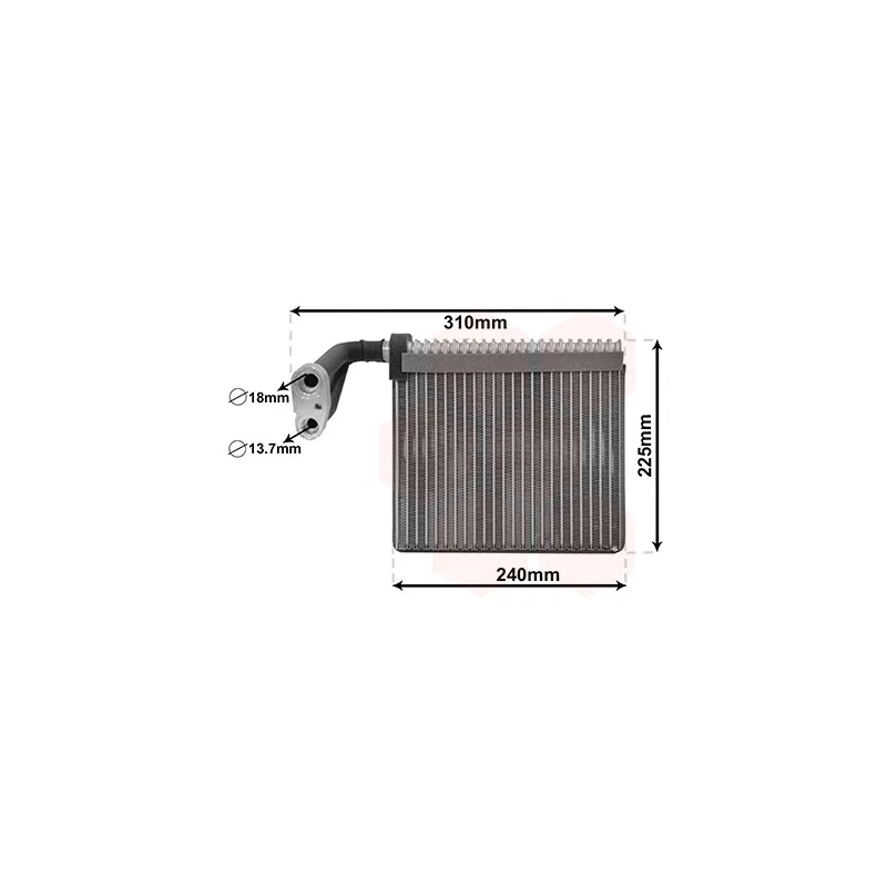 Évaporateur climatisation VAN WEZEL 1800V426