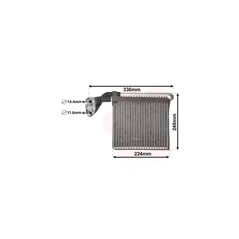 Évaporateur climatisation VAN WEZEL 1800V459