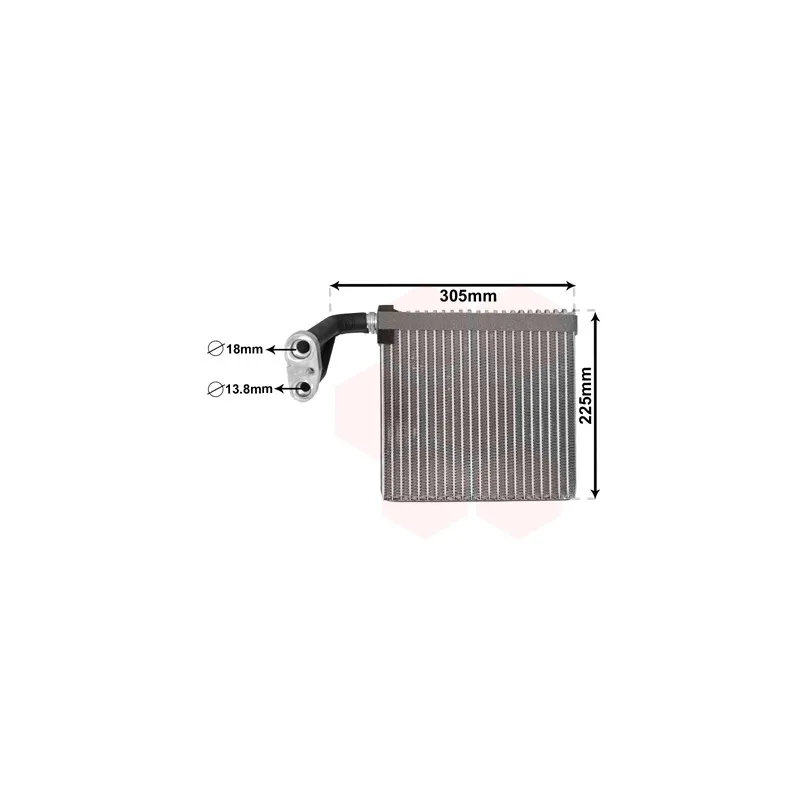 Évaporateur climatisation VAN WEZEL 1800V467