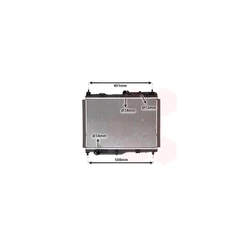 Radiateur, refroidissement du moteur VAN WEZEL 18012722