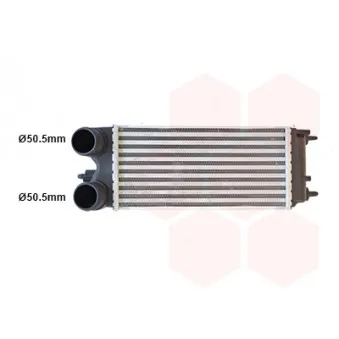 Intercooler, échangeur VAN WEZEL 18014733