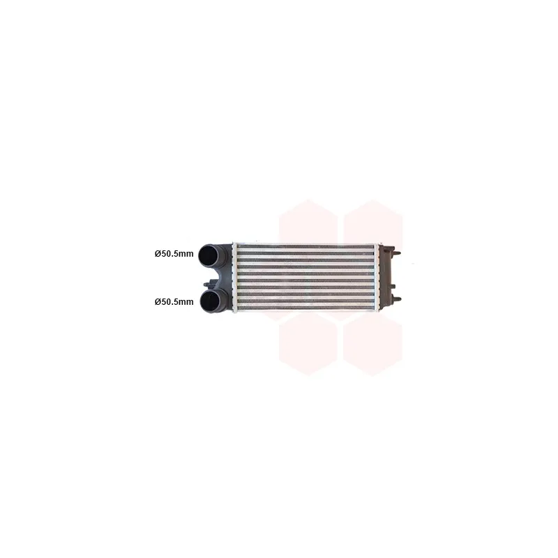 Intercooler, échangeur VAN WEZEL 18014733