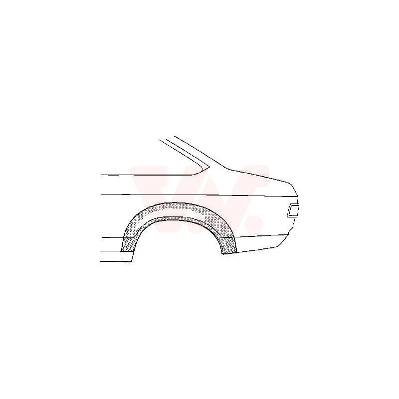 Panneau latéral arrière droit VAN WEZEL 1851.46