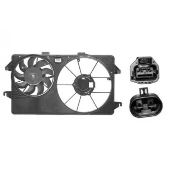 Ventilateur, refroidissement du moteur VAN WEZEL 1884749