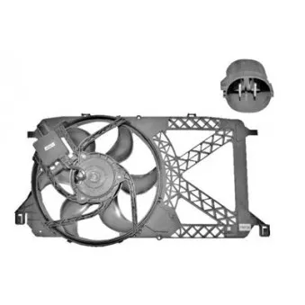 Ventilateur, refroidissement du moteur VAN WEZEL 1985746