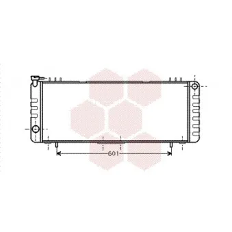 Radiateur, refroidissement du moteur VAN WEZEL 21002001