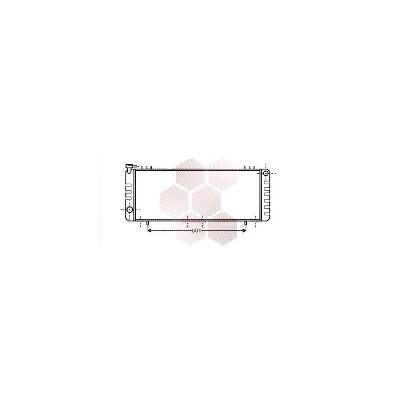 Radiateur, refroidissement du moteur VAN WEZEL 21002001