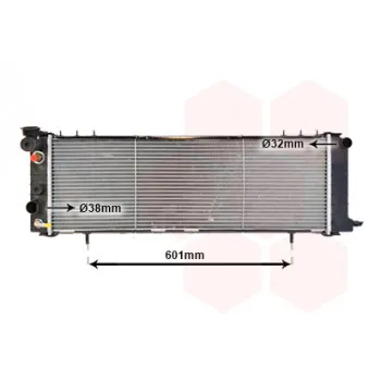 Radiateur, refroidissement du moteur VAN WEZEL 21002002