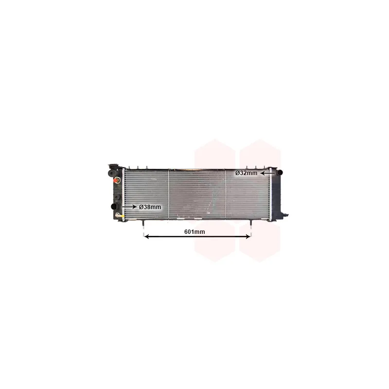 Radiateur, refroidissement du moteur VAN WEZEL 21002002