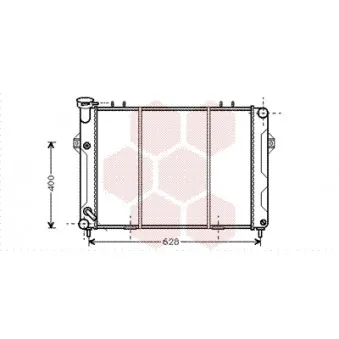 Radiateur, refroidissement du moteur VAN WEZEL 21002008