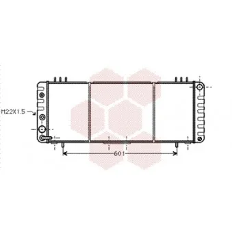 Radiateur, refroidissement du moteur VAN WEZEL 21002013
