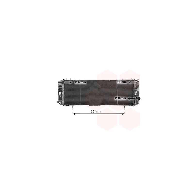 Radiateur, refroidissement du moteur VAN WEZEL 21002016