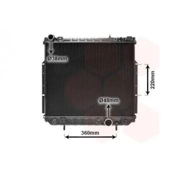 Radiateur, refroidissement du moteur VAN WEZEL 21002038