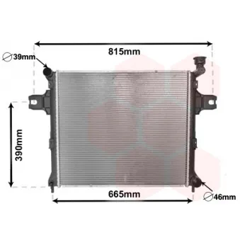 Radiateur, refroidissement du moteur VAN WEZEL