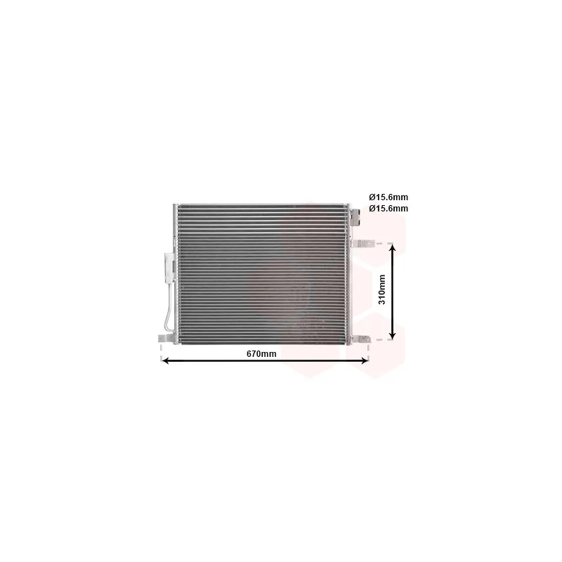Condenseur, climatisation VAN WEZEL 21005050