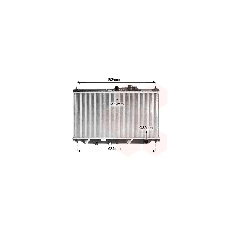 Radiateur, refroidissement du moteur VAN WEZEL 25002011