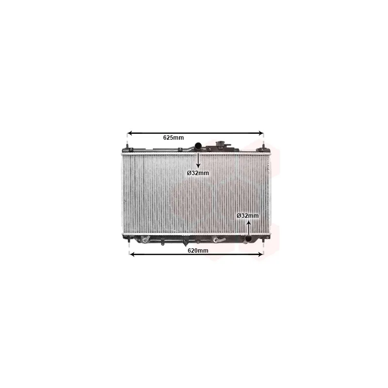 Radiateur, refroidissement du moteur VAN WEZEL 25002017