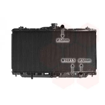 Radiateur, refroidissement du moteur VAN WEZEL 25002055