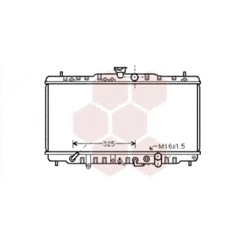 Radiateur, refroidissement du moteur VAN WEZEL 25002063