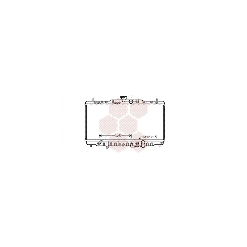 Radiateur, refroidissement du moteur VAN WEZEL 25002063