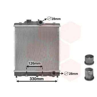 Radiateur, refroidissement du moteur VAN WEZEL 25002067