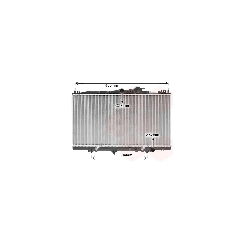 Radiateur, refroidissement du moteur VAN WEZEL 25002071