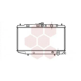 Radiateur, refroidissement du moteur VAN WEZEL 25002072