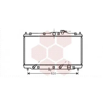 Radiateur, refroidissement du moteur VAN WEZEL 25002079