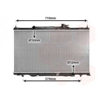 Radiateur, refroidissement du moteur VAN WEZEL