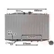 Radiateur, refroidissement du moteur VAN WEZEL 25002177 - Visuel 1
