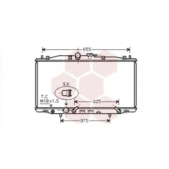 Radiateur, refroidissement du moteur VAN WEZEL