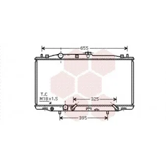 Radiateur, refroidissement du moteur VAN WEZEL