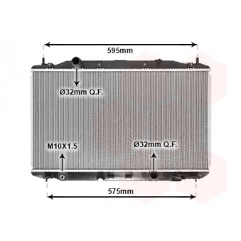 Radiateur, refroidissement du moteur VAN WEZEL
