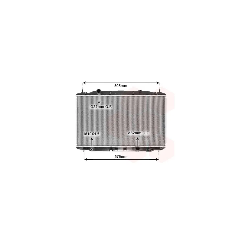 Radiateur, refroidissement du moteur VAN WEZEL 25002190