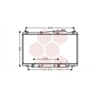 Radiateur, refroidissement du moteur VAN WEZEL