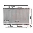 Radiateur, refroidissement du moteur VAN WEZEL 25002269 - Visuel 1