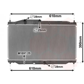 Radiateur, refroidissement du moteur VAN WEZEL