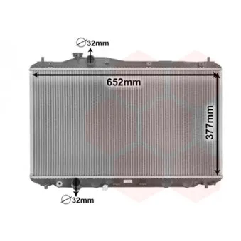 Radiateur, refroidissement du moteur VAN WEZEL 25002701