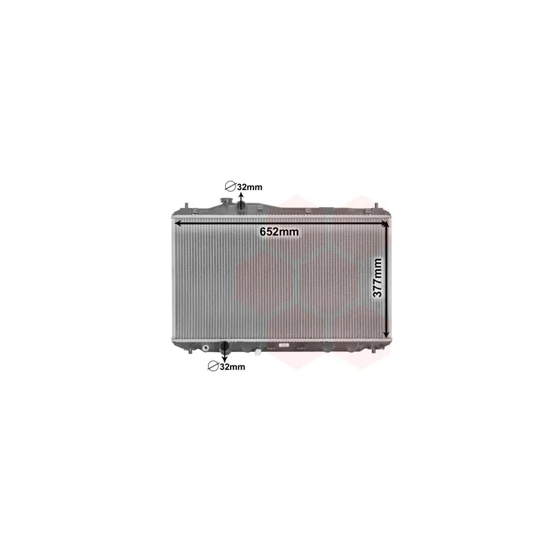 Radiateur, refroidissement du moteur VAN WEZEL 25002701