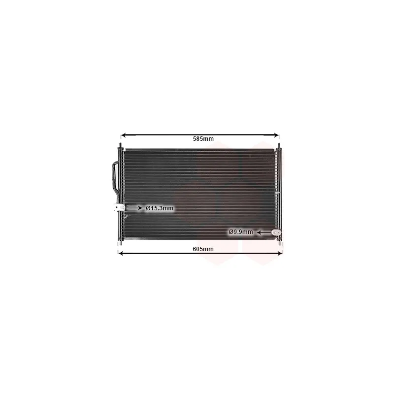 Condenseur, climatisation VAN WEZEL 25005062