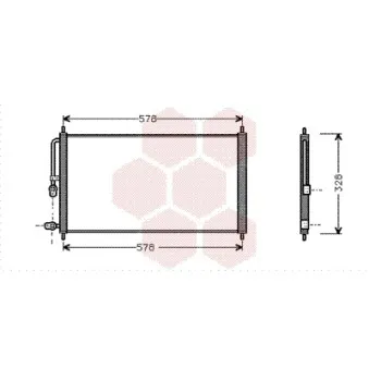 Condenseur, climatisation VAN WEZEL