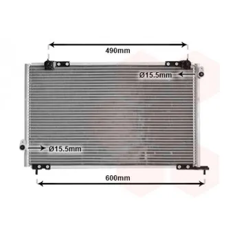 Condenseur, climatisation VAN WEZEL 25005105