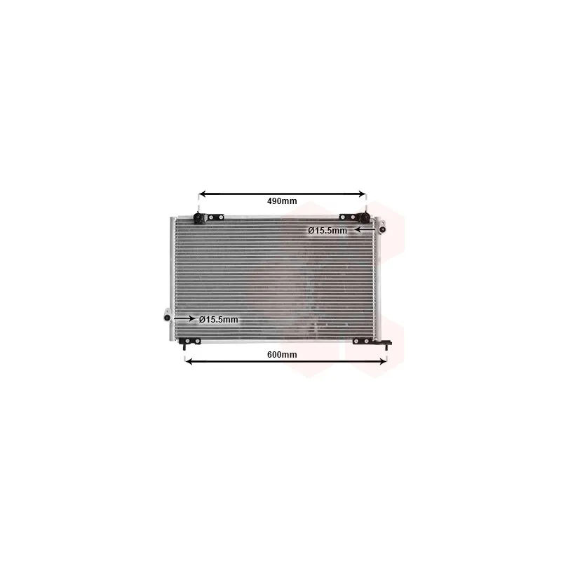 Condenseur, climatisation VAN WEZEL 25005105