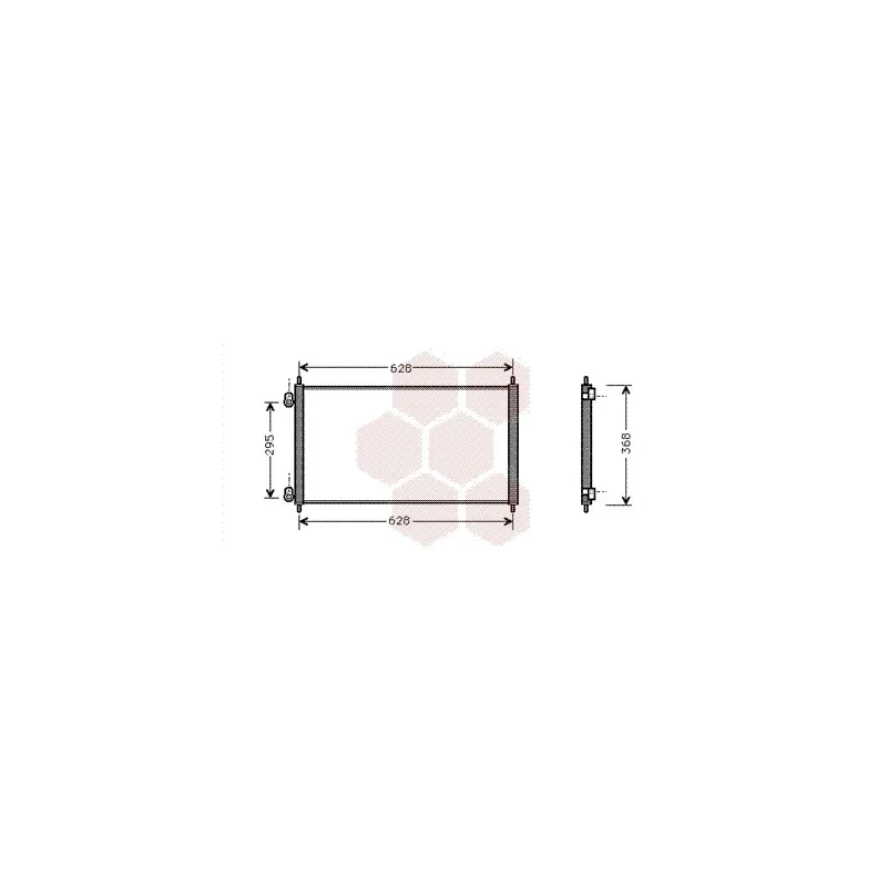 Condenseur, climatisation VAN WEZEL 25005106