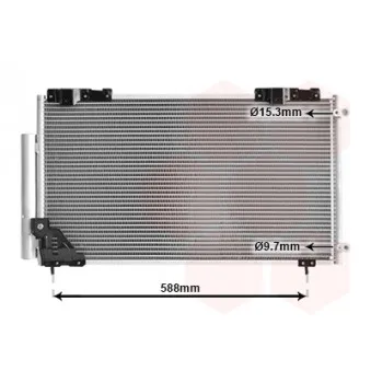 Condenseur, climatisation VAN WEZEL 25005186