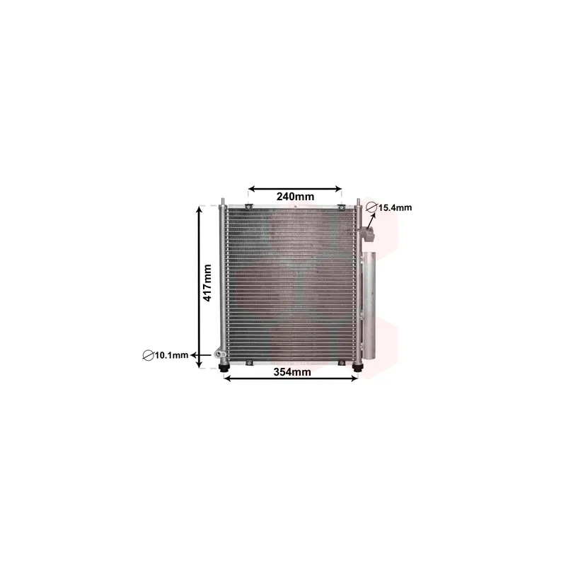 Condenseur, climatisation VAN WEZEL 25005197