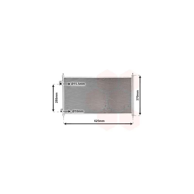 Condenseur, climatisation VAN WEZEL 25005202
