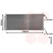 Condenseur, climatisation VAN WEZEL 25005222 - Visuel 1