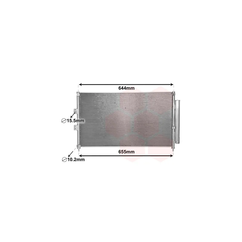 Condenseur, climatisation VAN WEZEL 25005227